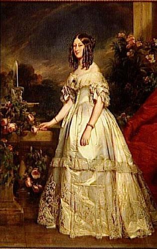 Franz Xaver Winterhalter Portrait of Victoria of Saxe Coburg and Gotha China oil painting art